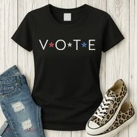 VOTE Red White Blue Stars Women's T-Shirt thumb 3