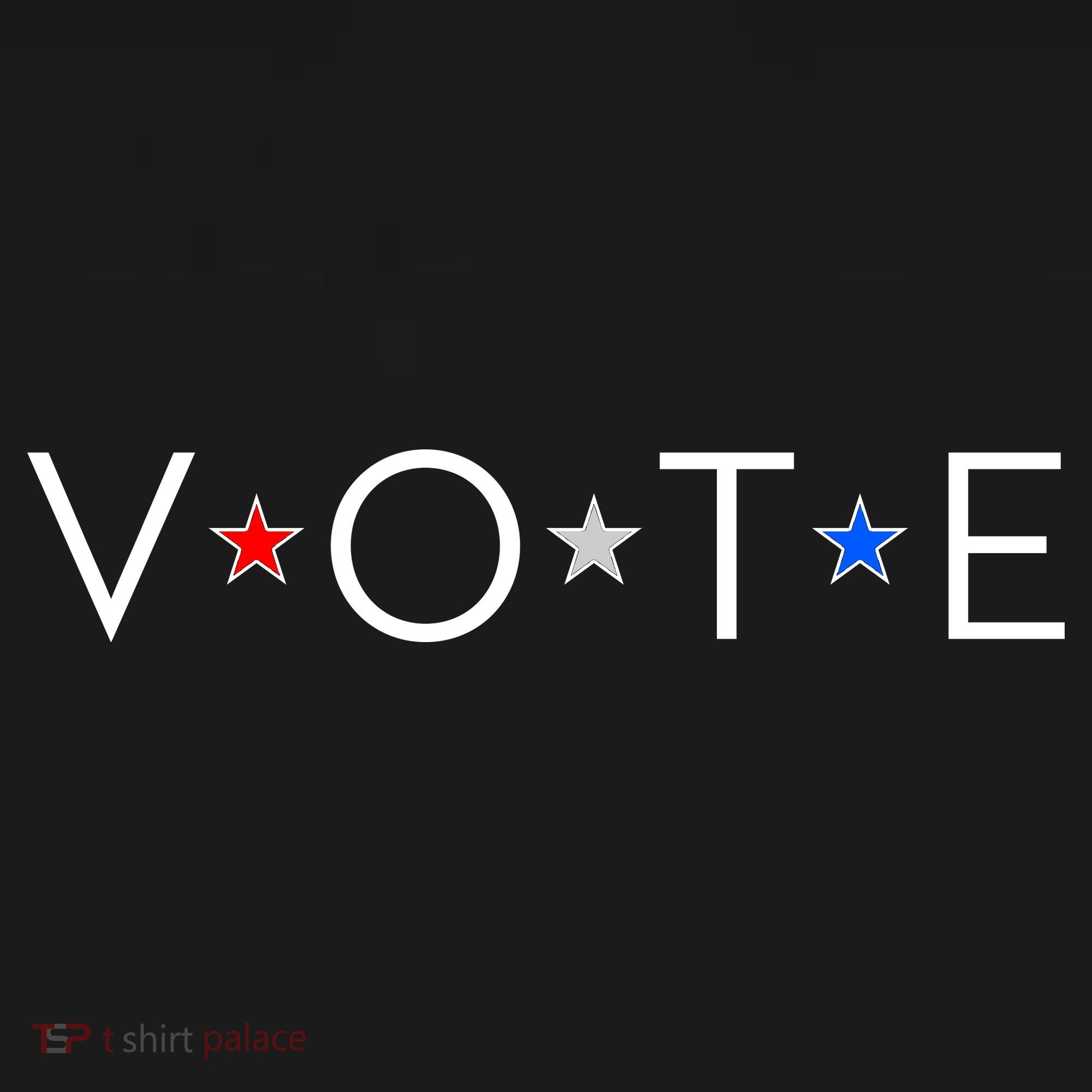 VOTE Red White Blue Stars Women's T-Shirt