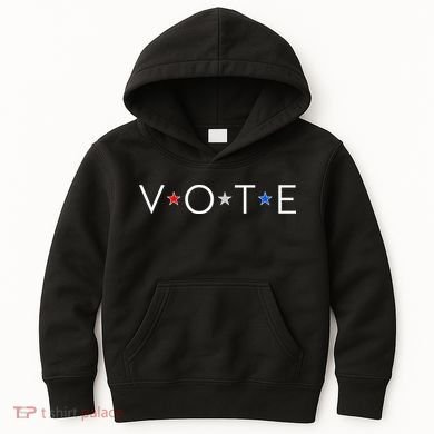 VOTE Red White Blue Stars Kids Hoodie