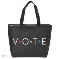 VOTE Red White Blue Stars Tote Bag thumb 0