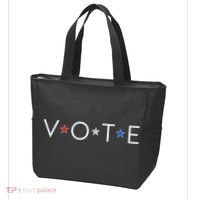 VOTE Red White Blue Stars Tote Bag thumb 3