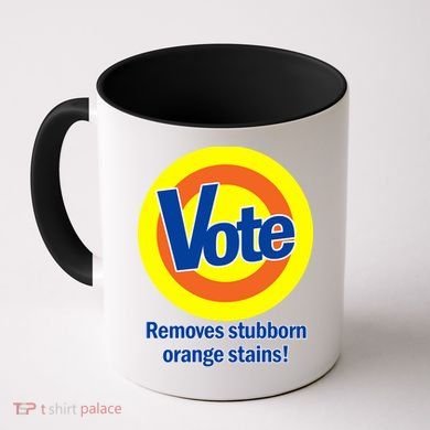 Vote Remove Stubborn Orange Stains Coffee Mug
