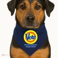 Vote Remove Stubborn Orange Stains USA-Made Doggie Bandana thumb 1