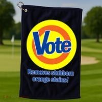 Vote Remove Stubborn Orange Stains Golf Towel thumb 1