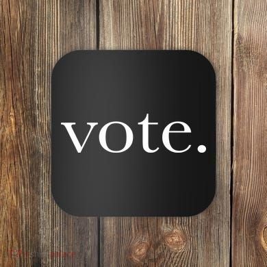 Vote Simple Logo Coaster