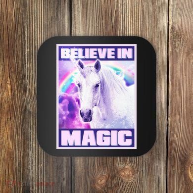 Vote Unicorn Believe in Magic Coaster