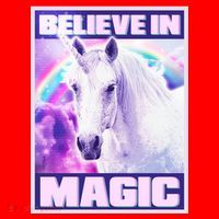 Vote Unicorn Believe in Magic Santa Hat thumb 1