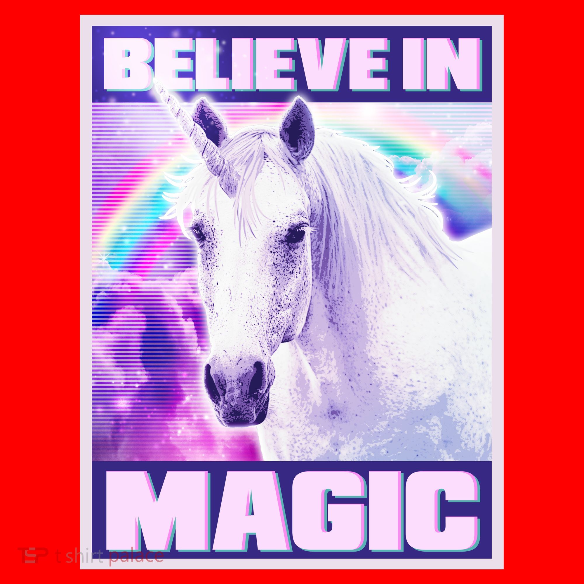 Vote Unicorn Believe in Magic Santa Hat