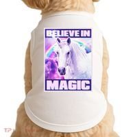 Vote Unicorn Believe in Magic Doggie Tank thumb 0