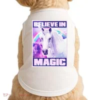 Vote Unicorn Believe in Magic Doggie Tank thumb 0