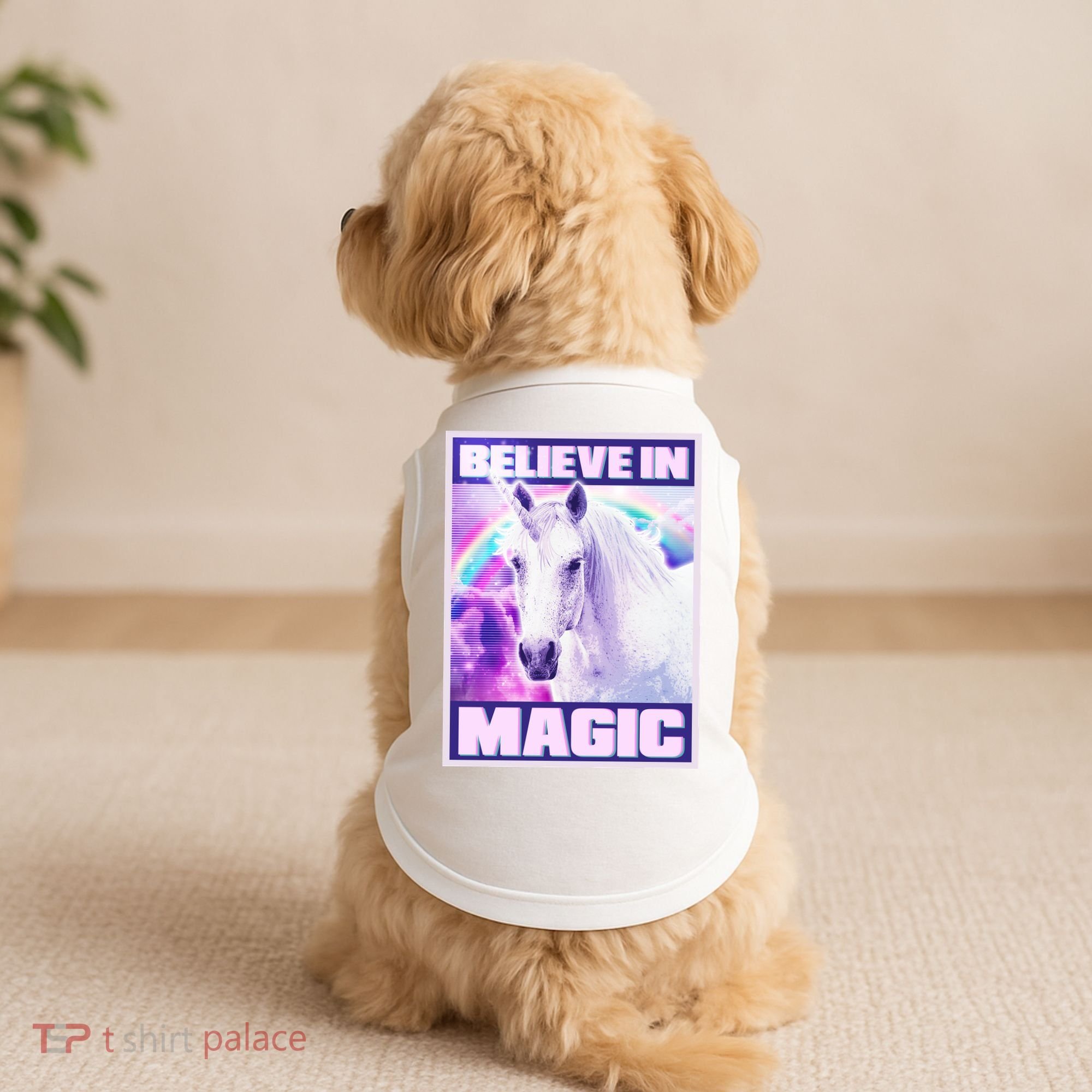 Vote Unicorn Believe in Magic Doggie Tank