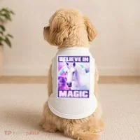 Vote Unicorn Believe in Magic Doggie Tank thumb 2