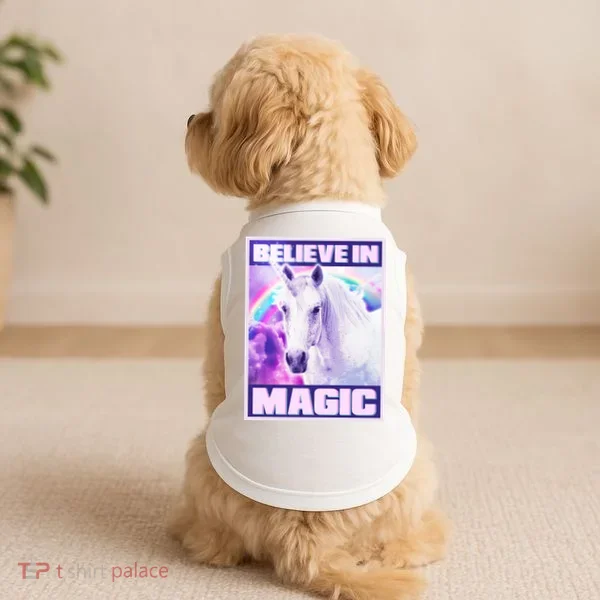 Vote Unicorn Believe in Magic Doggie Tank