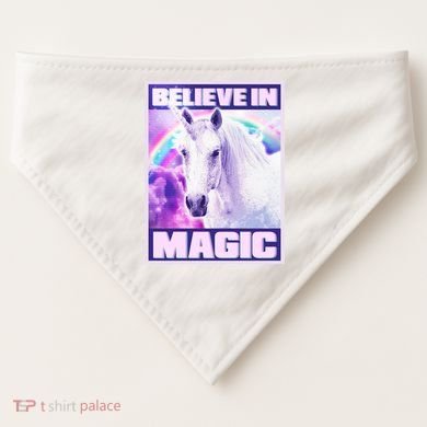 Vote Unicorn Believe in Magic USA-Made Doggie Bandana