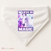 Vote Unicorn Believe in Magic USA-Made Doggie Bandana thumb 0