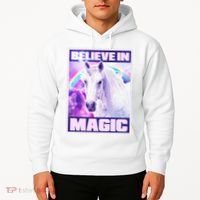 Vote Unicorn Believe in Magic Hoodie thumb 2