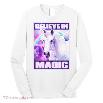 Vote Unicorn Believe in Magic Long Sleeve Shirt