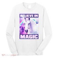 Vote Unicorn Believe in Magic Long Sleeve Shirt thumb 0