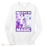 Vote Unicorn Believe in Magic Long Sleeve Shirt thumb 0