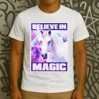 Vote Unicorn Believe in Magic T-Shirt thumb 3