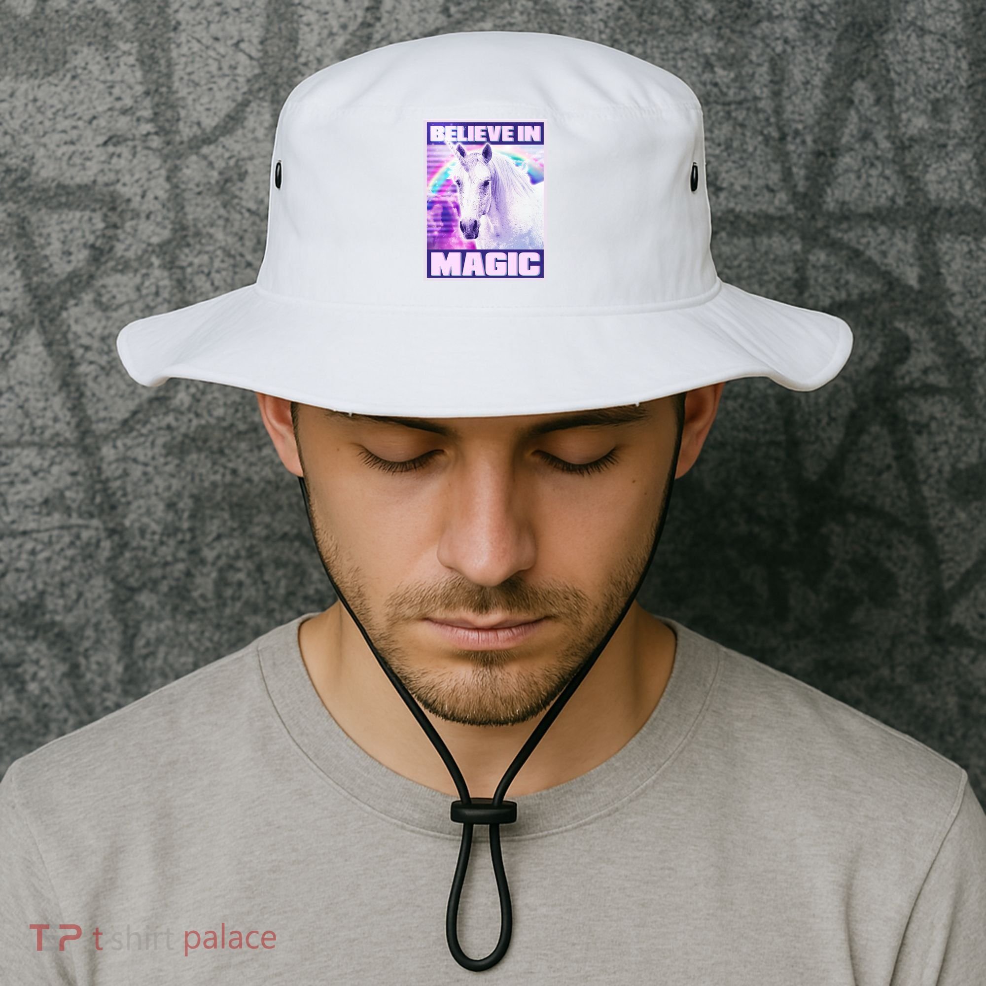Vote Unicorn Believe in Magic Bucket Hat