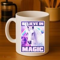 Vote Unicorn Believe in Magic Coffee Mug thumb 4