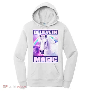 Vote Unicorn Believe in Magic Women's Hoodie