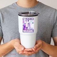 Vote Unicorn Believe in Magic Tumbler thumb 2