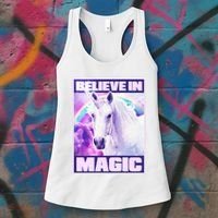 Vote Unicorn Believe in Magic Women's Tank Top thumb 3