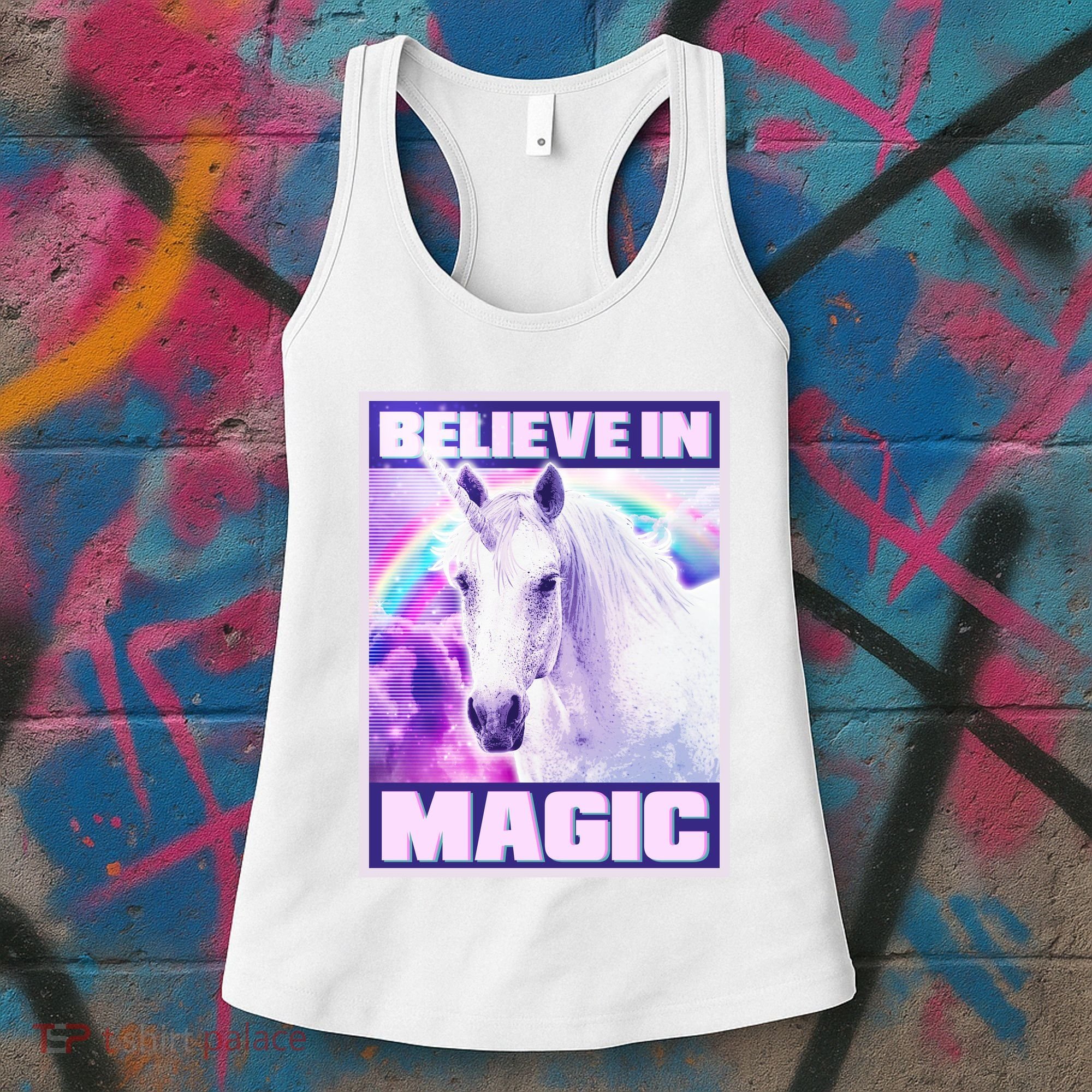 Vote Unicorn Believe in Magic Women's Tank Top
