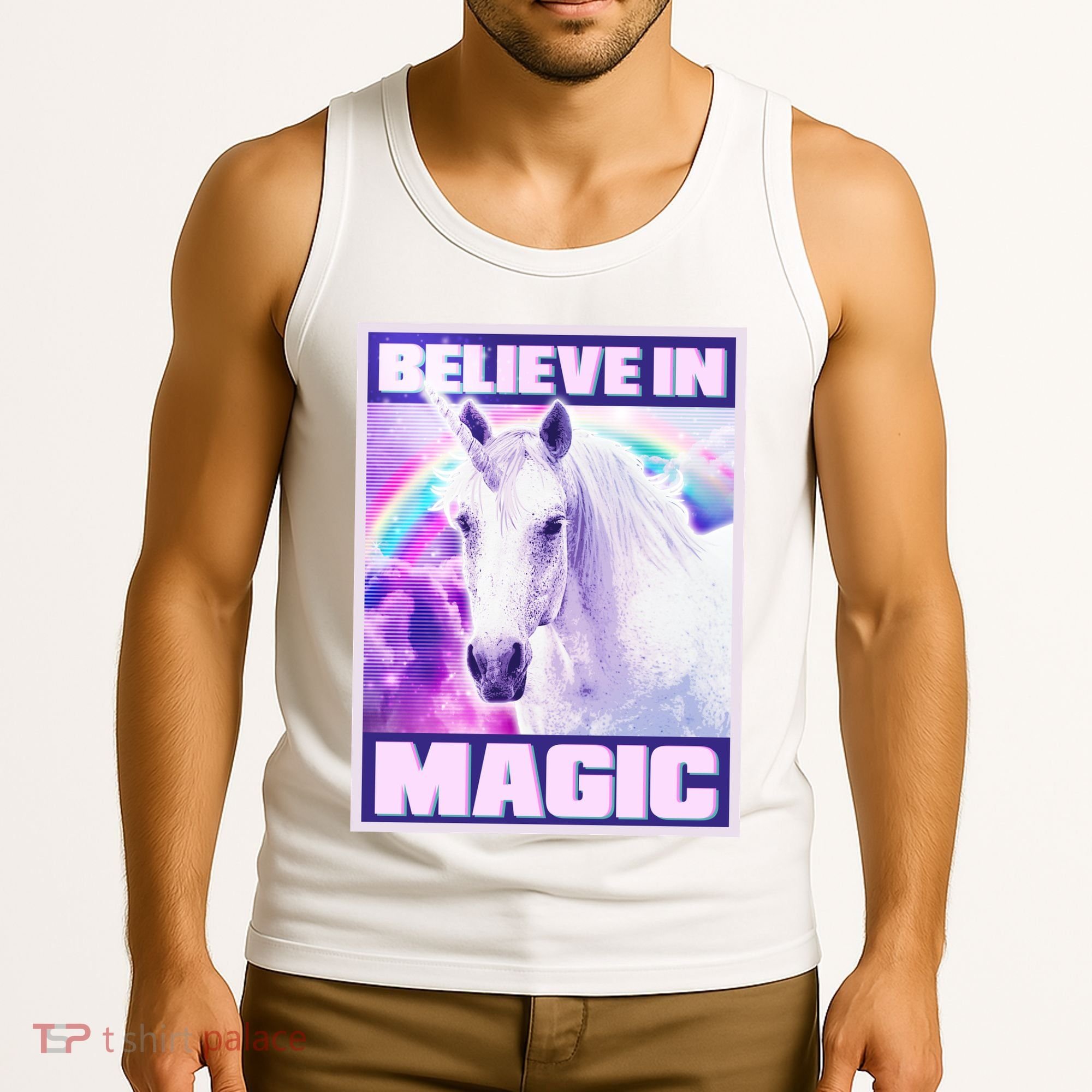 Vote Unicorn Believe in Magic Tank Top