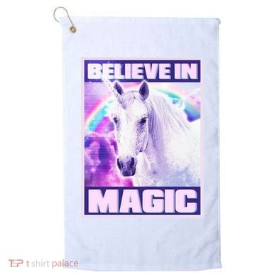 Vote Unicorn Believe in Magic Golf Towel