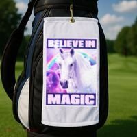 Vote Unicorn Believe in Magic Golf Towel thumb 2