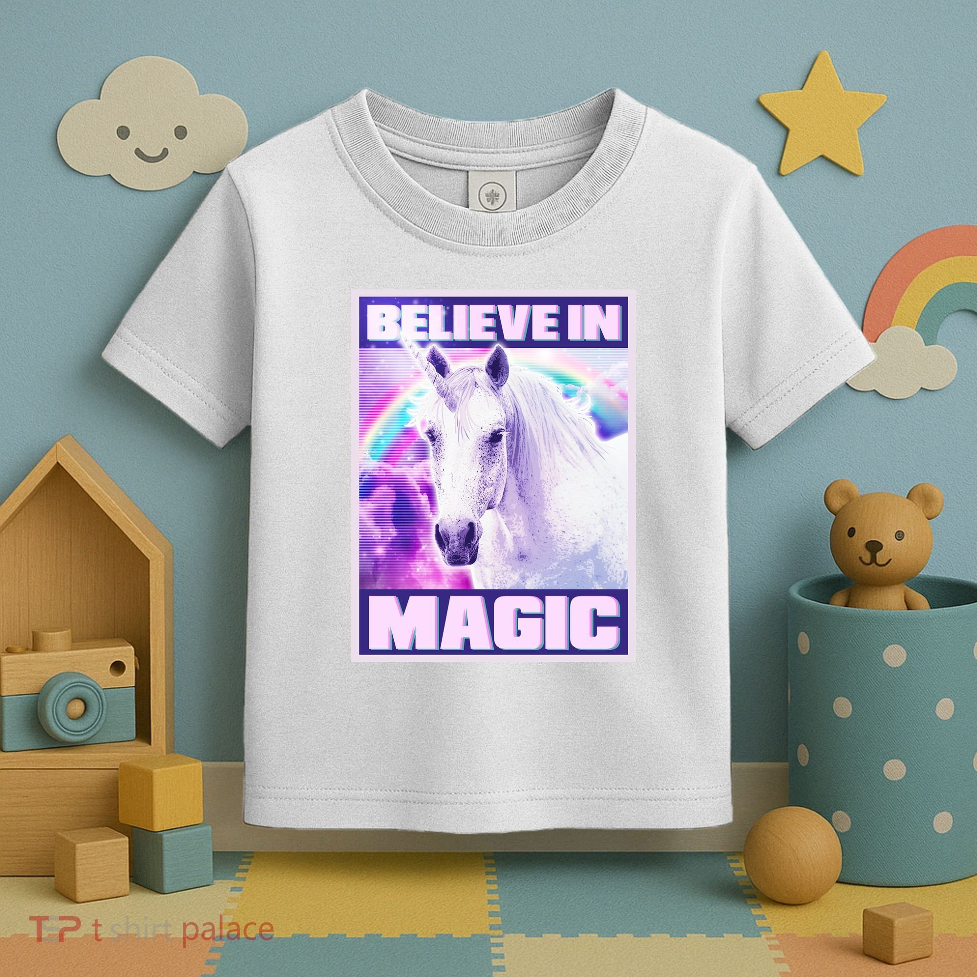 Vote Unicorn Believe in Magic Toddler T-Shirt
