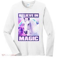 Vote Unicorn Believe in Magic Women's Long Sleeve Shirt thumb 0