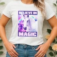 Vote Unicorn Believe in Magic Women's T-Shirt thumb 2