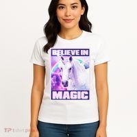 Vote Unicorn Believe in Magic Women's T-Shirt thumb 4