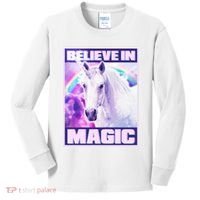 Vote Unicorn Believe in Magic Kids Long Sleeve Shirt thumb 0