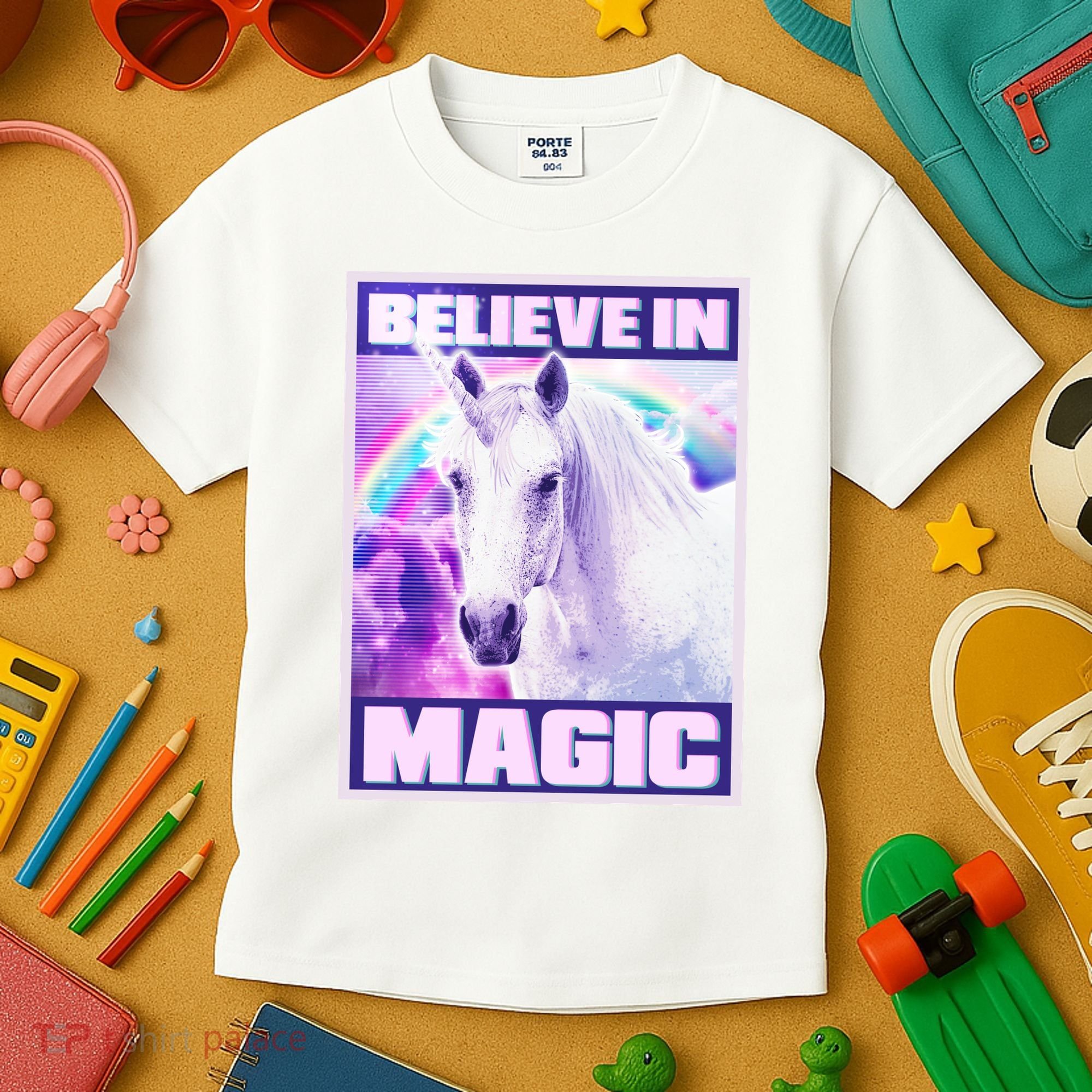 Vote Unicorn Believe in Magic Kids T-Shirt