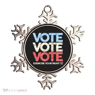 Vote Vote Vote Exercise Your right Ornament