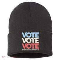 Vote Vote Vote Exercise Your right Sustainable Knit Beanie thumb 0