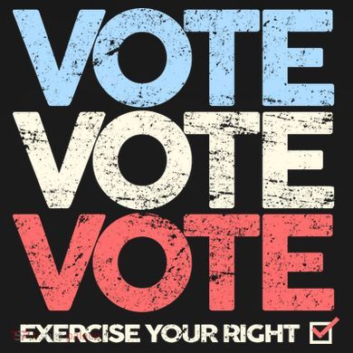Vote Vote Vote Exercise Your right Sustainable Knit Beanie