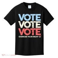 Vote Vote Vote Exercise Your right Kids T-Shirt thumb 0
