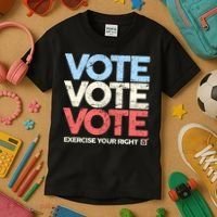Vote Vote Vote Exercise Your right Kids T-Shirt thumb 3