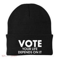 VOTE Your Life Depends On it Beanie thumb 0