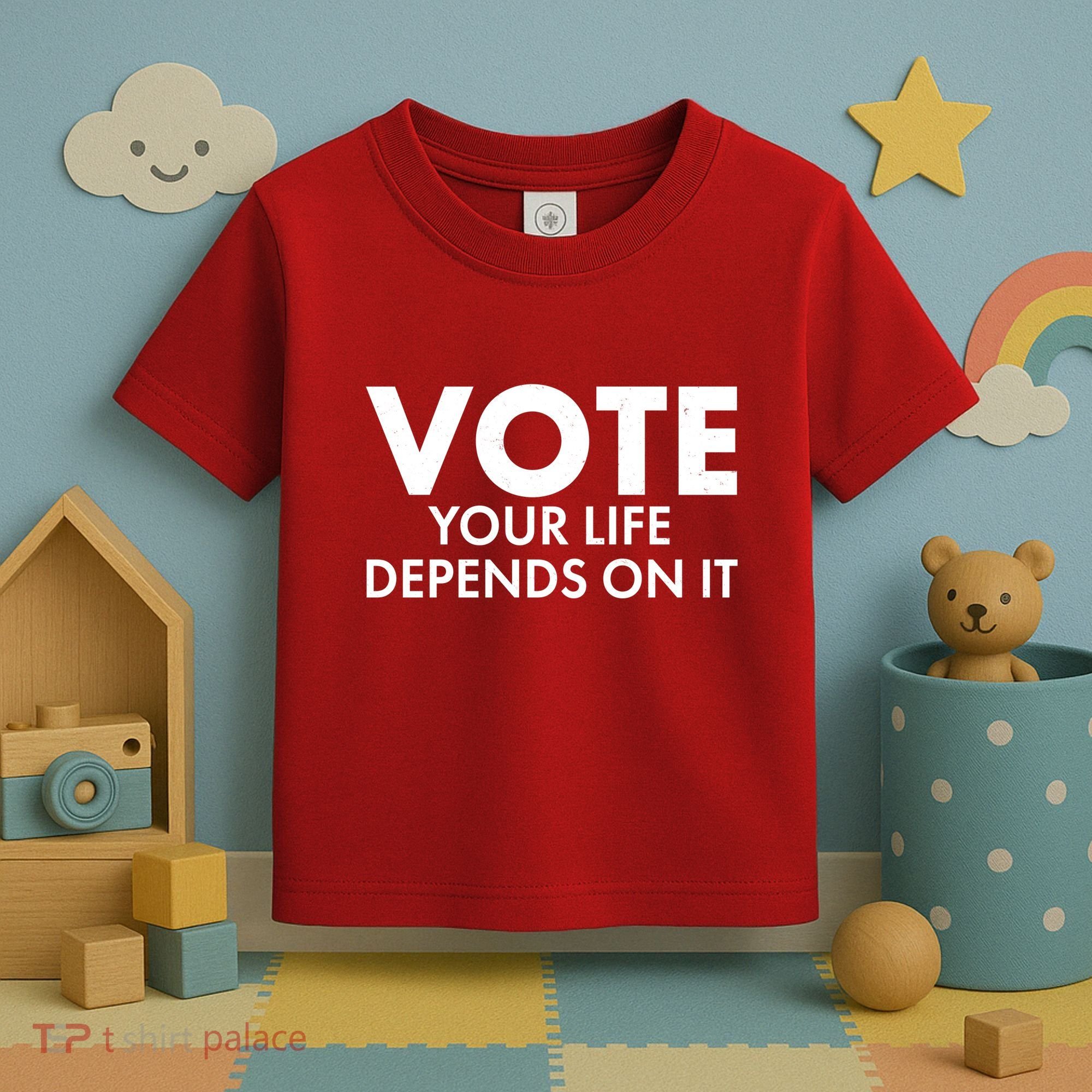 VOTE Your Life Depends On it Toddler T-Shirt