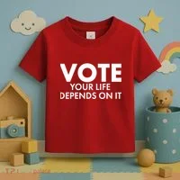 VOTE Your Life Depends On it Toddler T-Shirt thumb 3