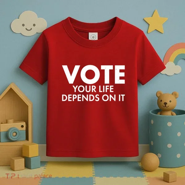 VOTE Your Life Depends On it Toddler T-Shirt