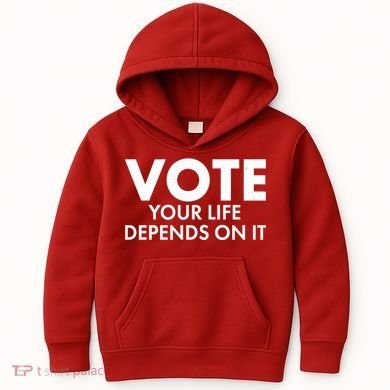 VOTE Your Life Depends On it Kids Hoodie