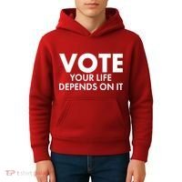 VOTE Your Life Depends On it Kids Hoodie thumb 4